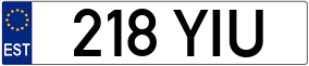 Trailer License Plate